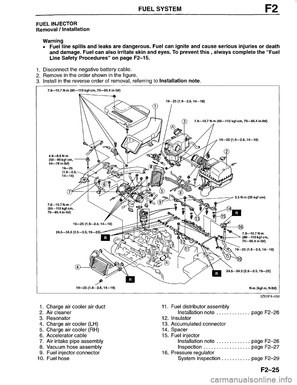 MAZDA MILLENIA 1996  Workshop Manual 