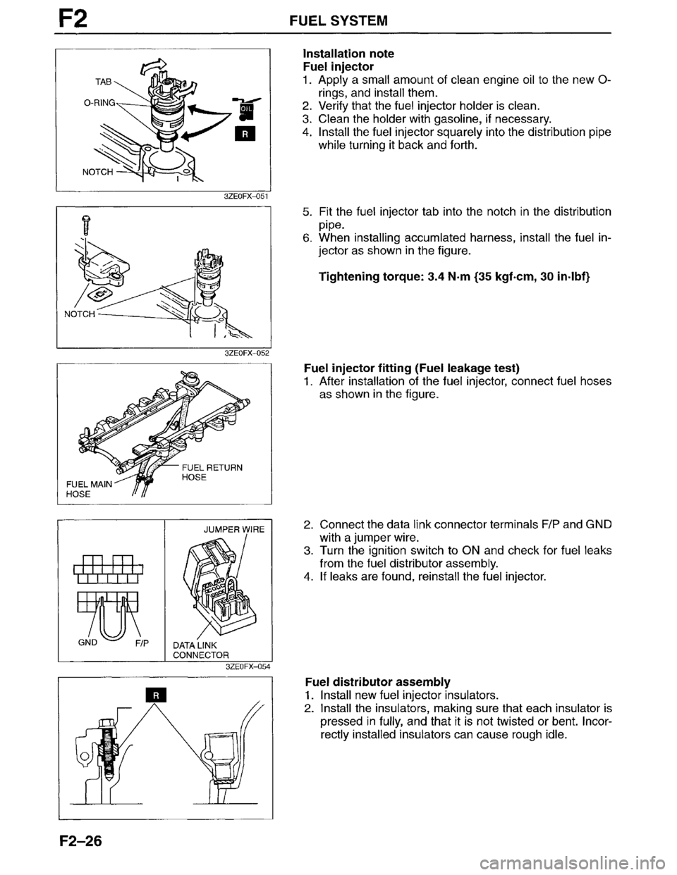 MAZDA MILLENIA 1996  Workshop Manual 