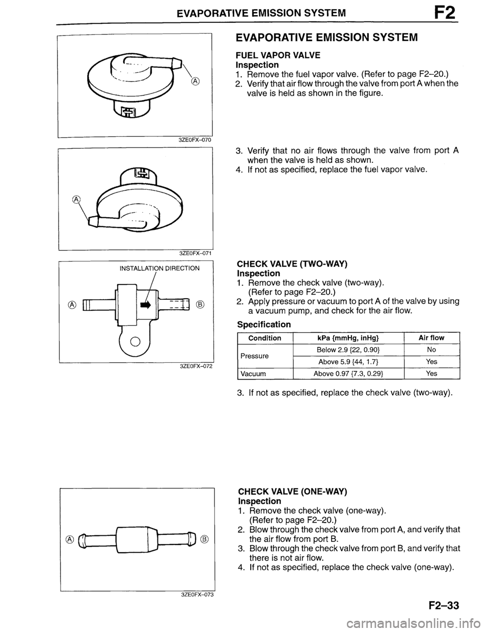 MAZDA MILLENIA 1996  Workshop Manual 