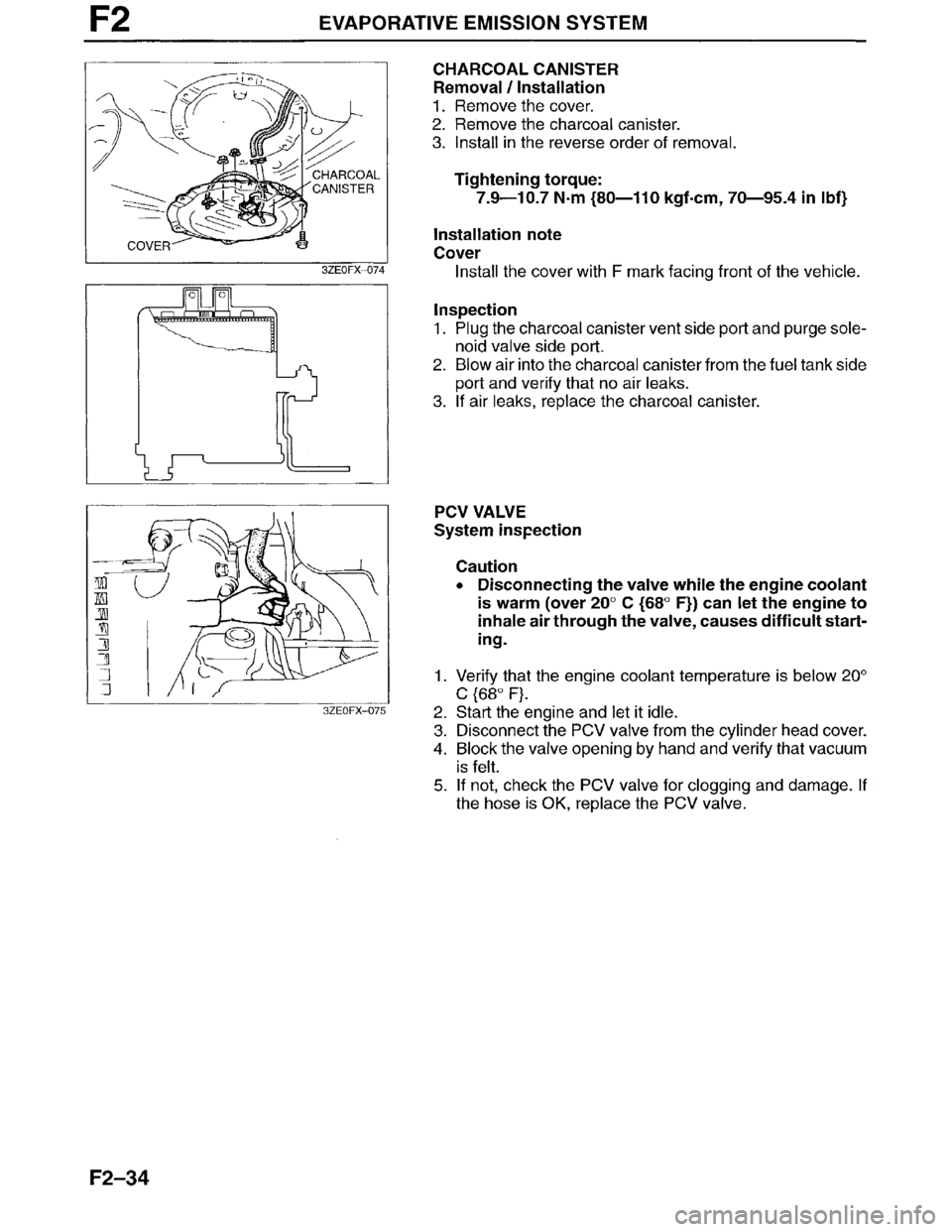 MAZDA MILLENIA 1996  Workshop Manual 