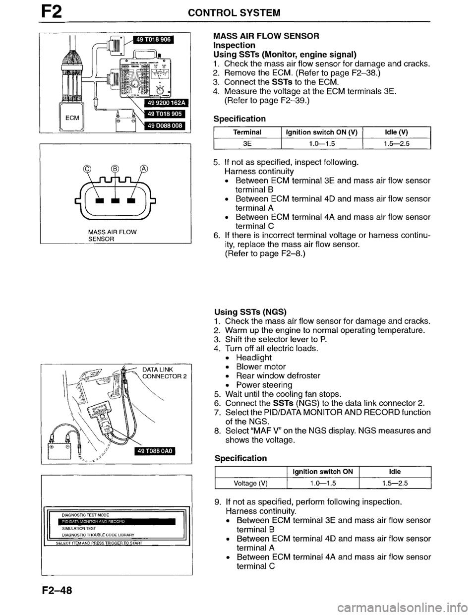 MAZDA MILLENIA 1996  Workshop Manual 