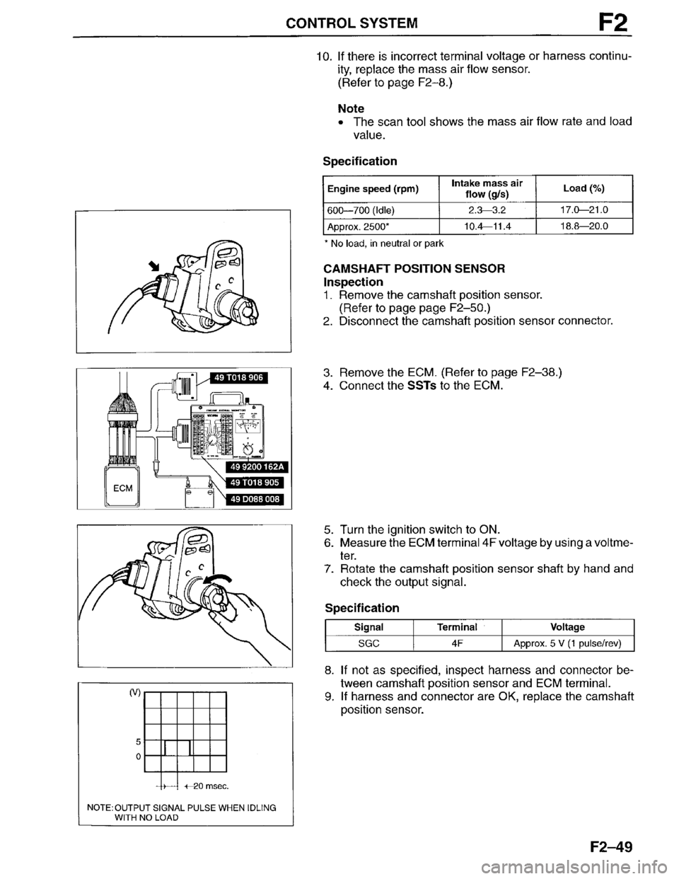 MAZDA MILLENIA 1996  Workshop Manual 