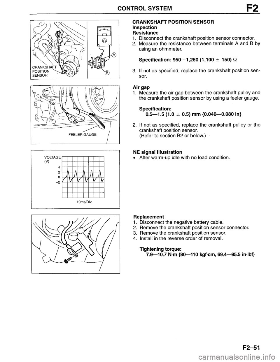MAZDA MILLENIA 1996  Workshop Manual 