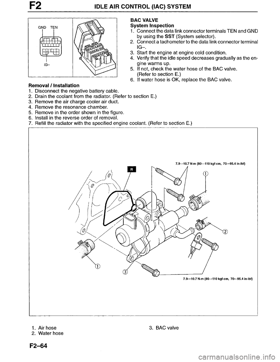 MAZDA MILLENIA 1996  Workshop Manual 