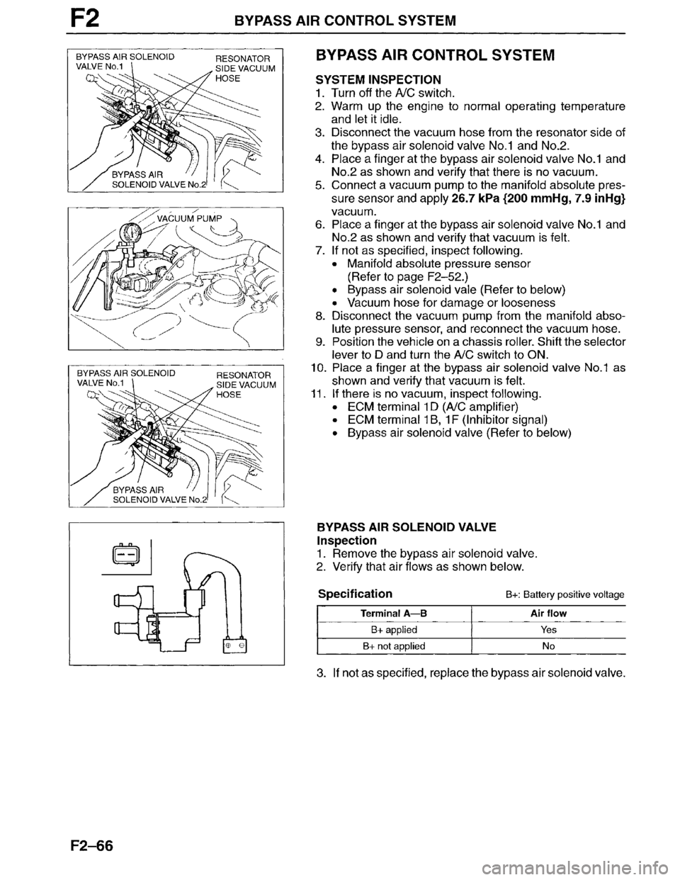 MAZDA MILLENIA 1996  Workshop Manual 