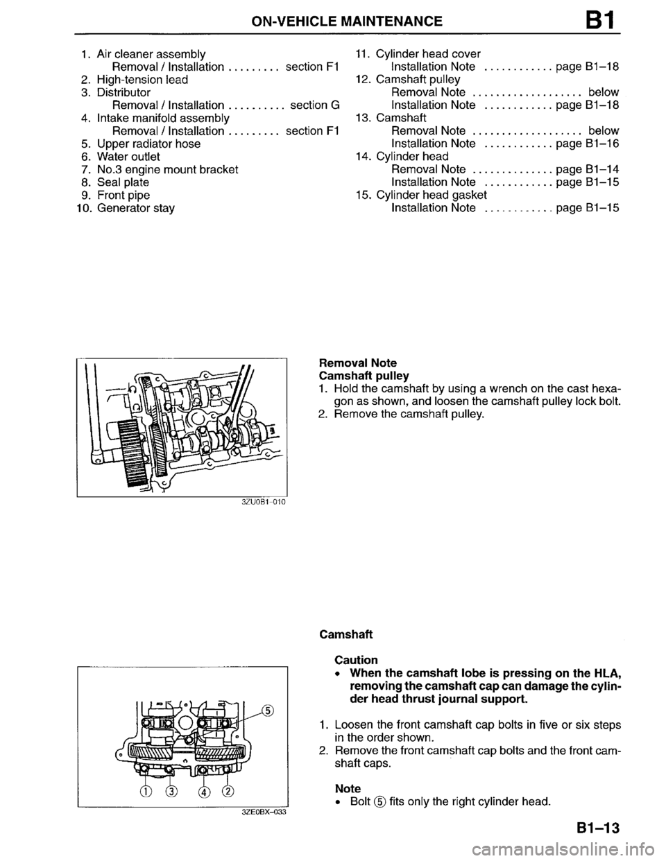 MAZDA MILLENIA 1996 Service Manual 