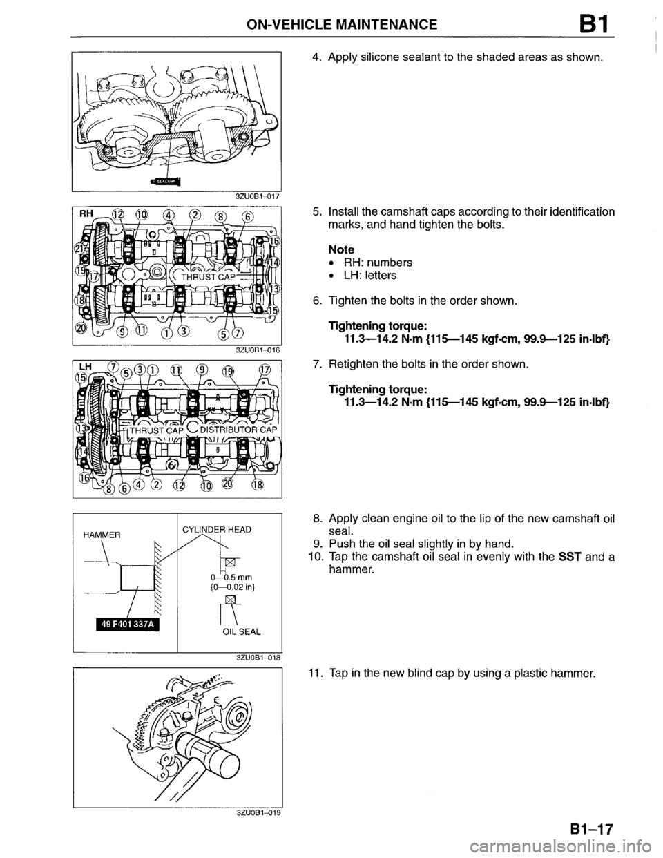 MAZDA MILLENIA 1996 Service Manual 