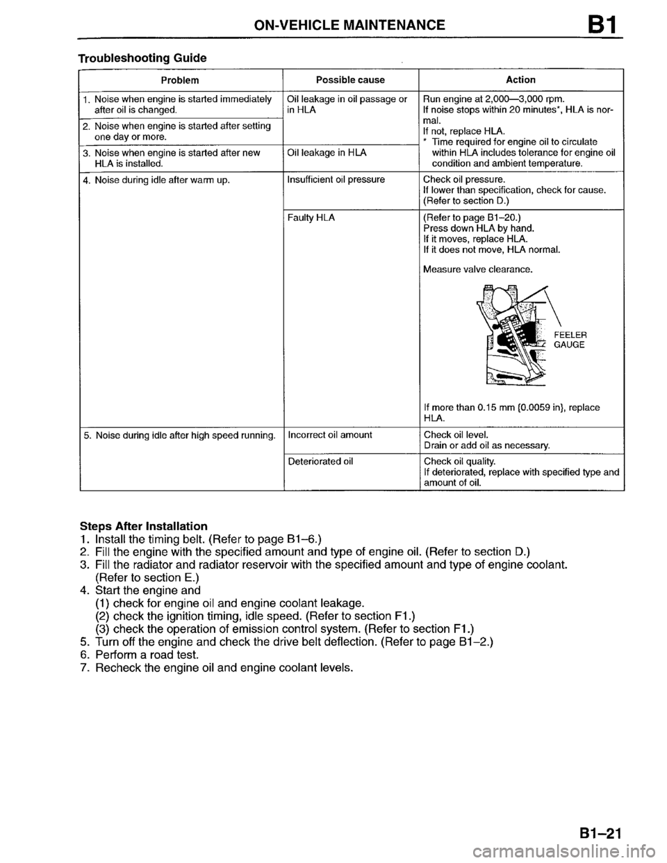 MAZDA MILLENIA 1996 Service Manual 