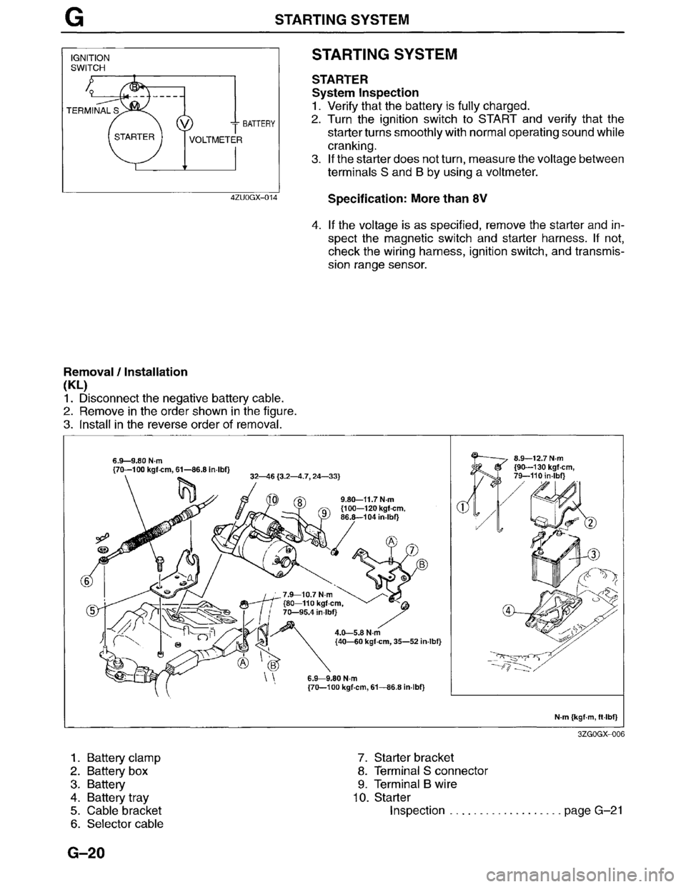 MAZDA MILLENIA 1996 Workshop Manual MAZDA MILLENIA 1996 Workshop Manual