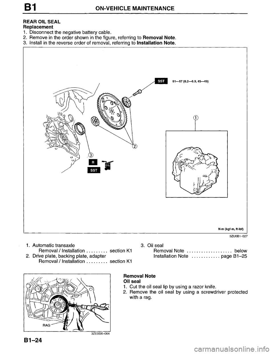 MAZDA MILLENIA 1996 Repair Manual MAZDA MILLENIA 1996 Repair Manual