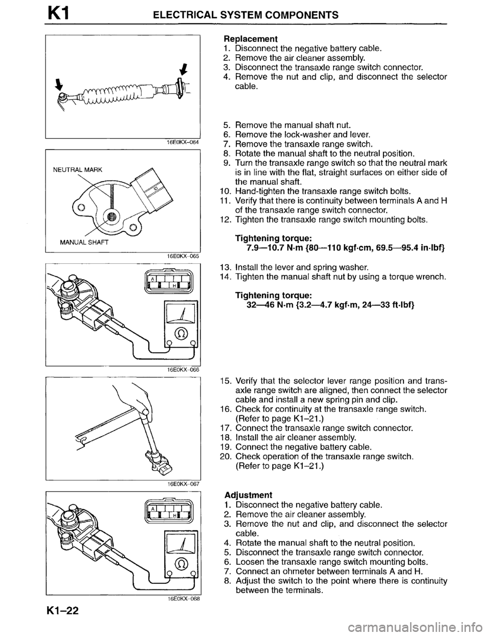 MAZDA MILLENIA 1996 Workshop Manual MAZDA MILLENIA 1996 Workshop Manual