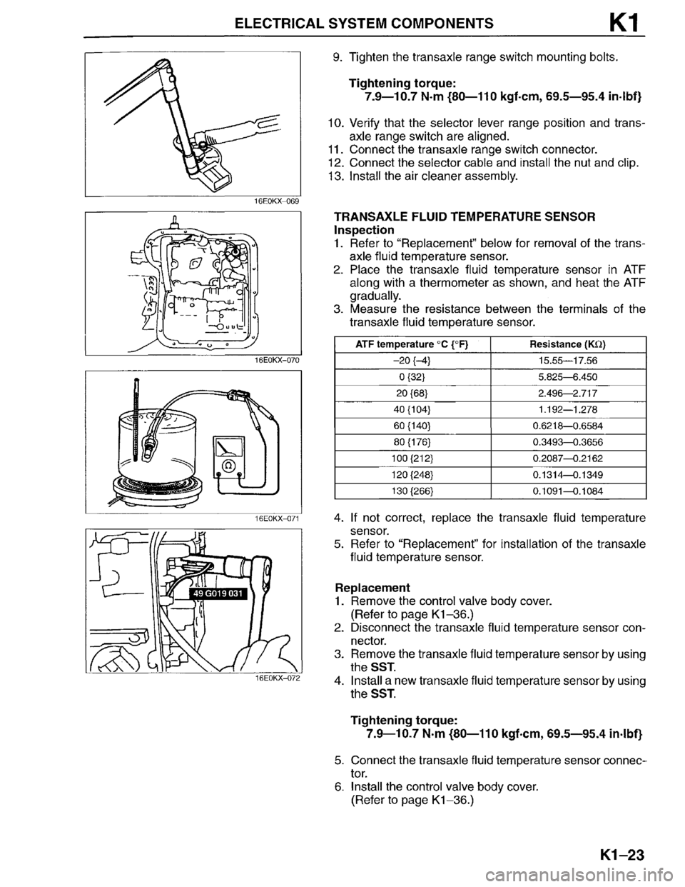 MAZDA MILLENIA 1996 Workshop Manual MAZDA MILLENIA 1996 Workshop Manual