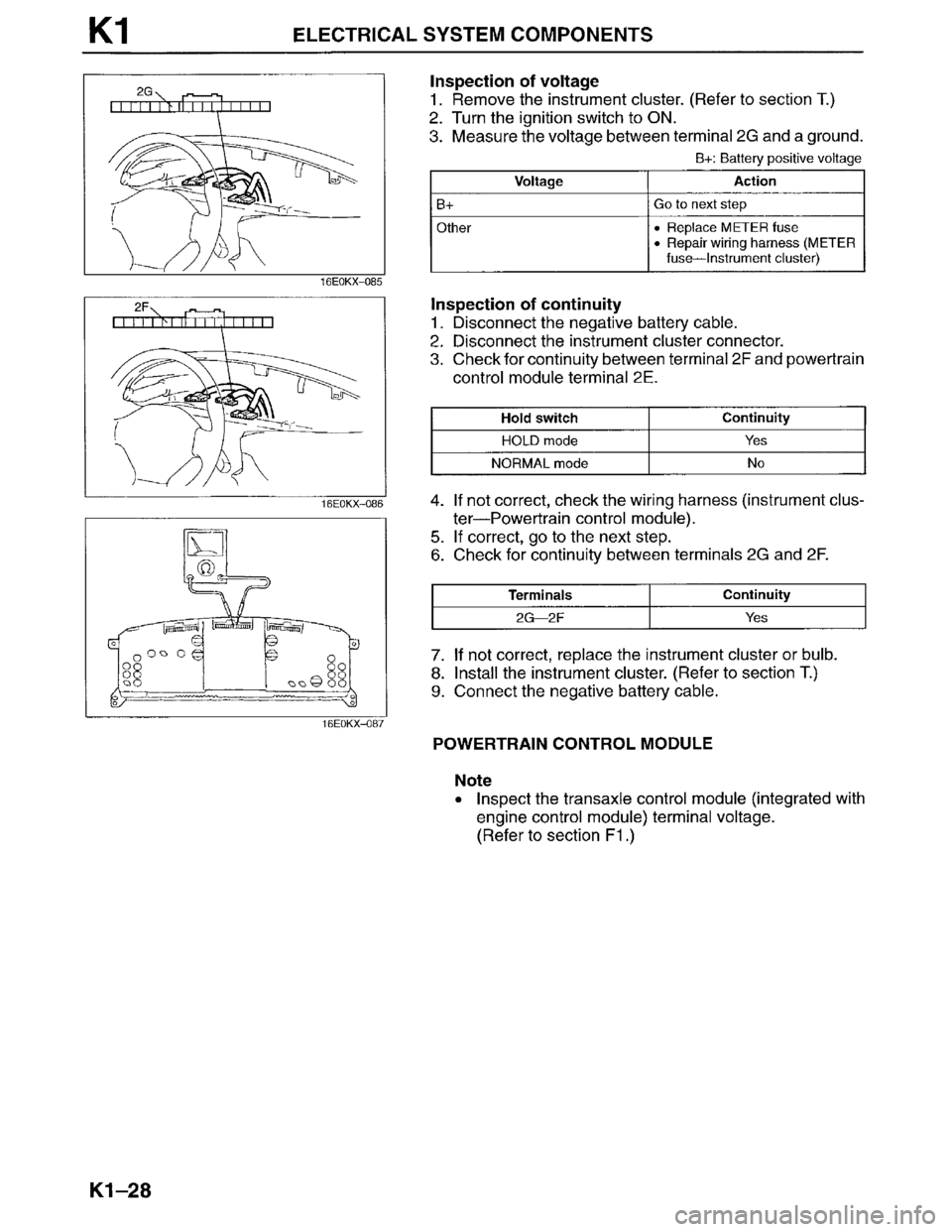 MAZDA MILLENIA 1996 Workshop Manual MAZDA MILLENIA 1996 Workshop Manual
