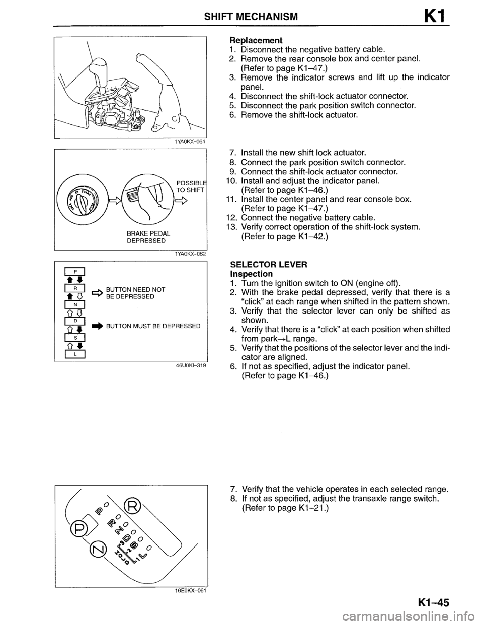 MAZDA MILLENIA 1996 Workshop Manual MAZDA MILLENIA 1996 Workshop Manual