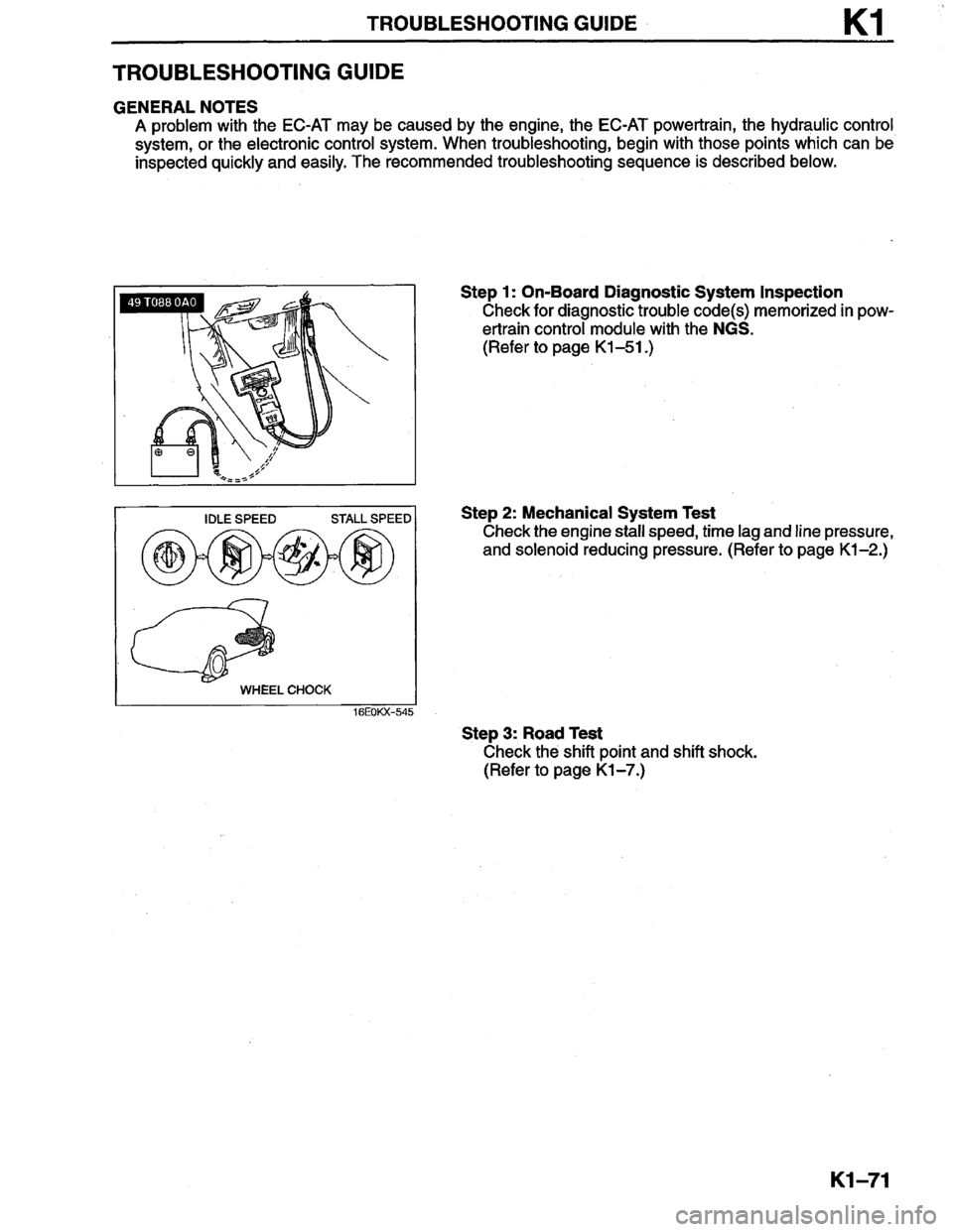 MAZDA MILLENIA 1996 Workshop Manual MAZDA MILLENIA 1996 Workshop Manual