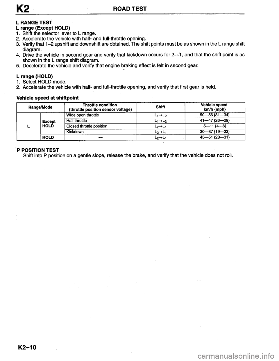 MAZDA MILLENIA 1996 Workshop Manual MAZDA MILLENIA 1996 Workshop Manual
