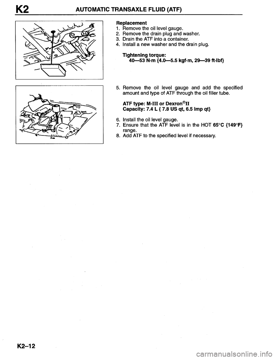 MAZDA MILLENIA 1996 Workshop Manual MAZDA MILLENIA 1996 Workshop Manual