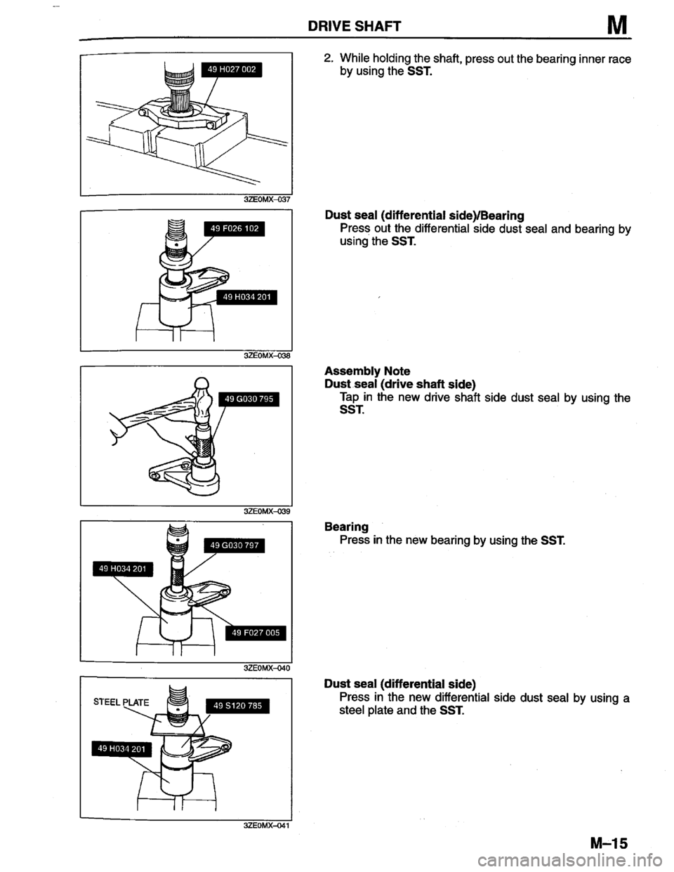 MAZDA MILLENIA 1996  Workshop Manual 