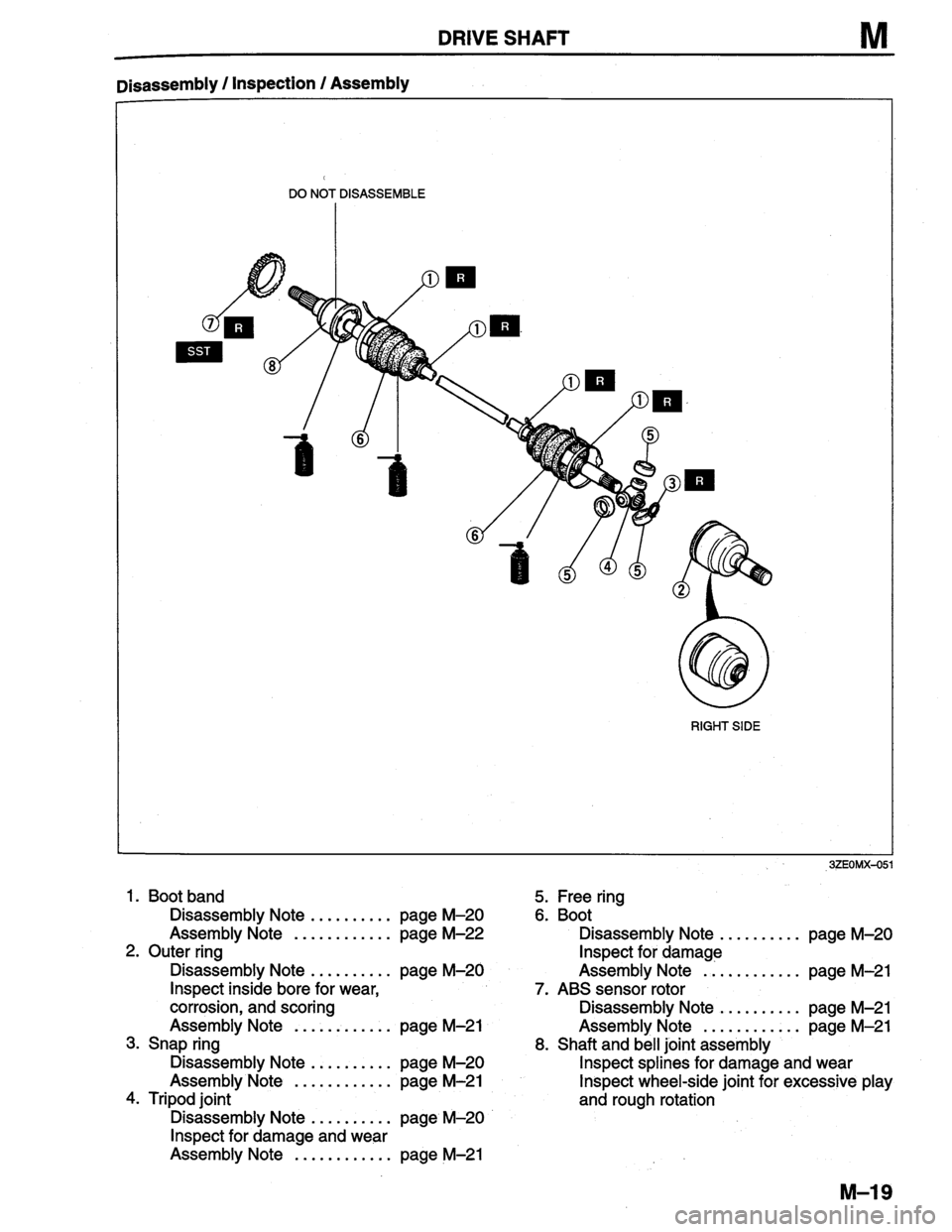 MAZDA MILLENIA 1996  Workshop Manual 