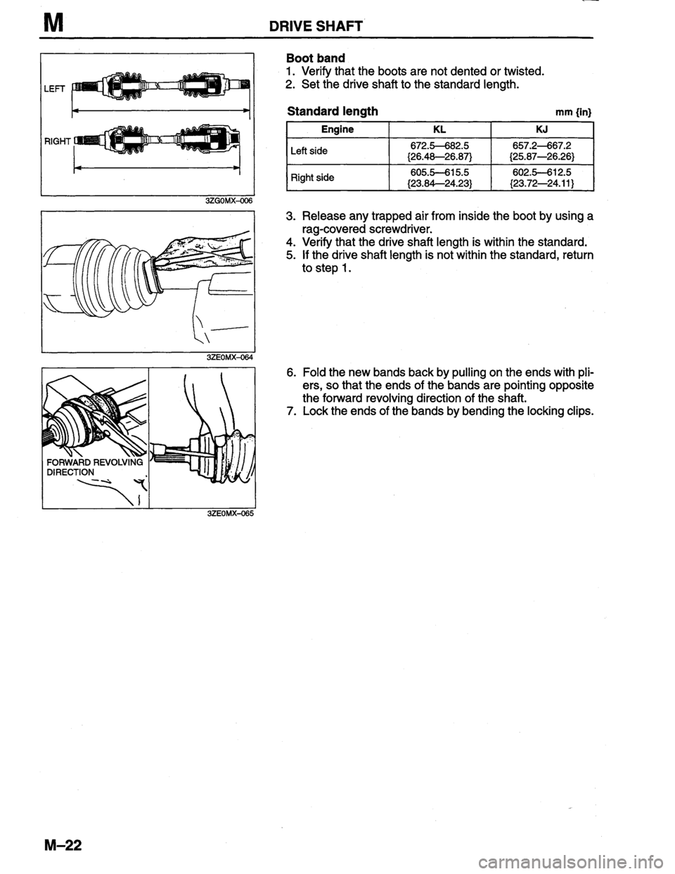 MAZDA MILLENIA 1996  Workshop Manual 
