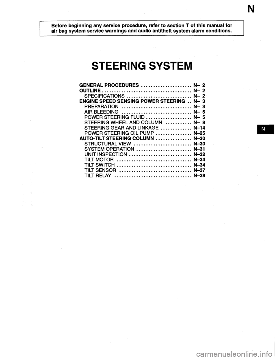 MAZDA MILLENIA 1996  Workshop Manual 