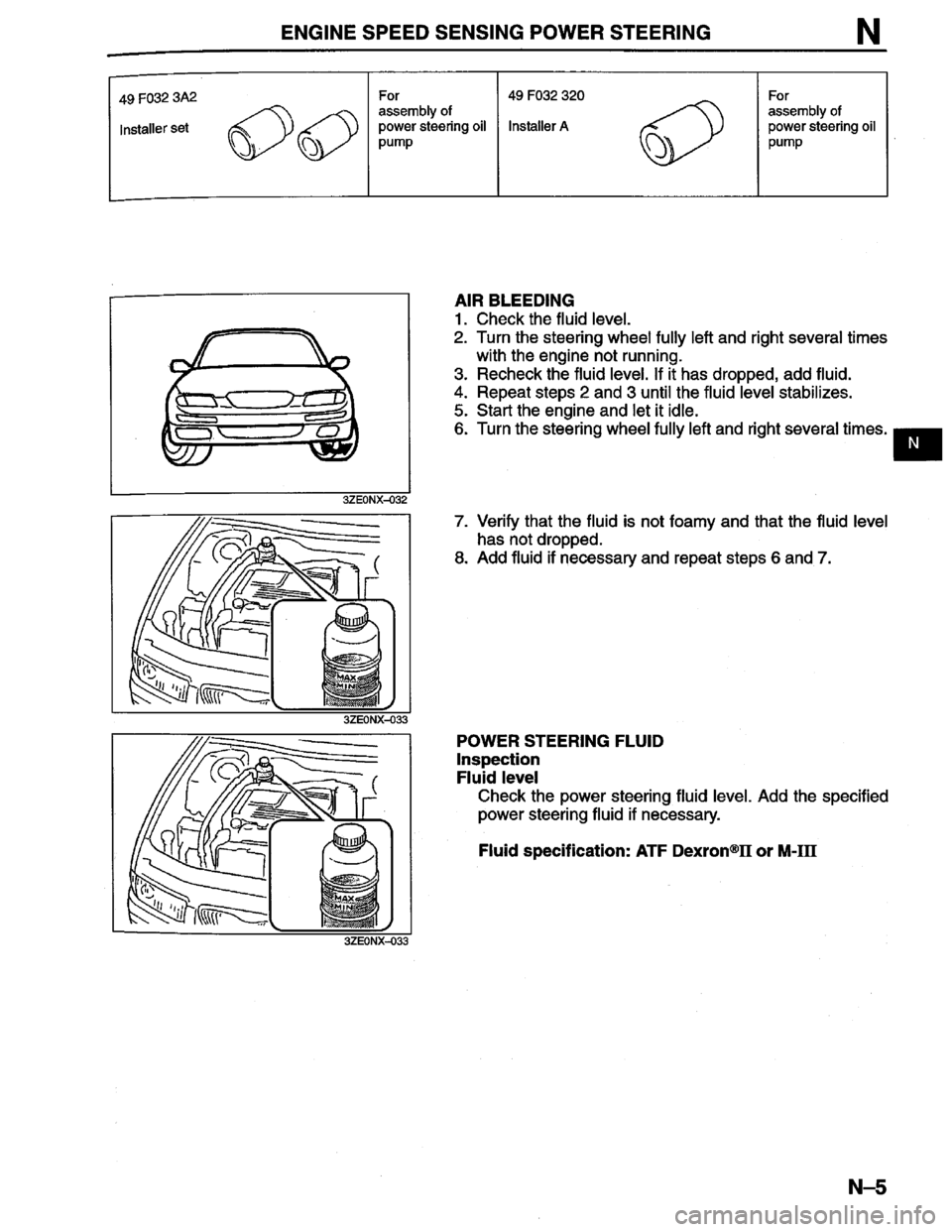 MAZDA MILLENIA 1996  Workshop Manual 