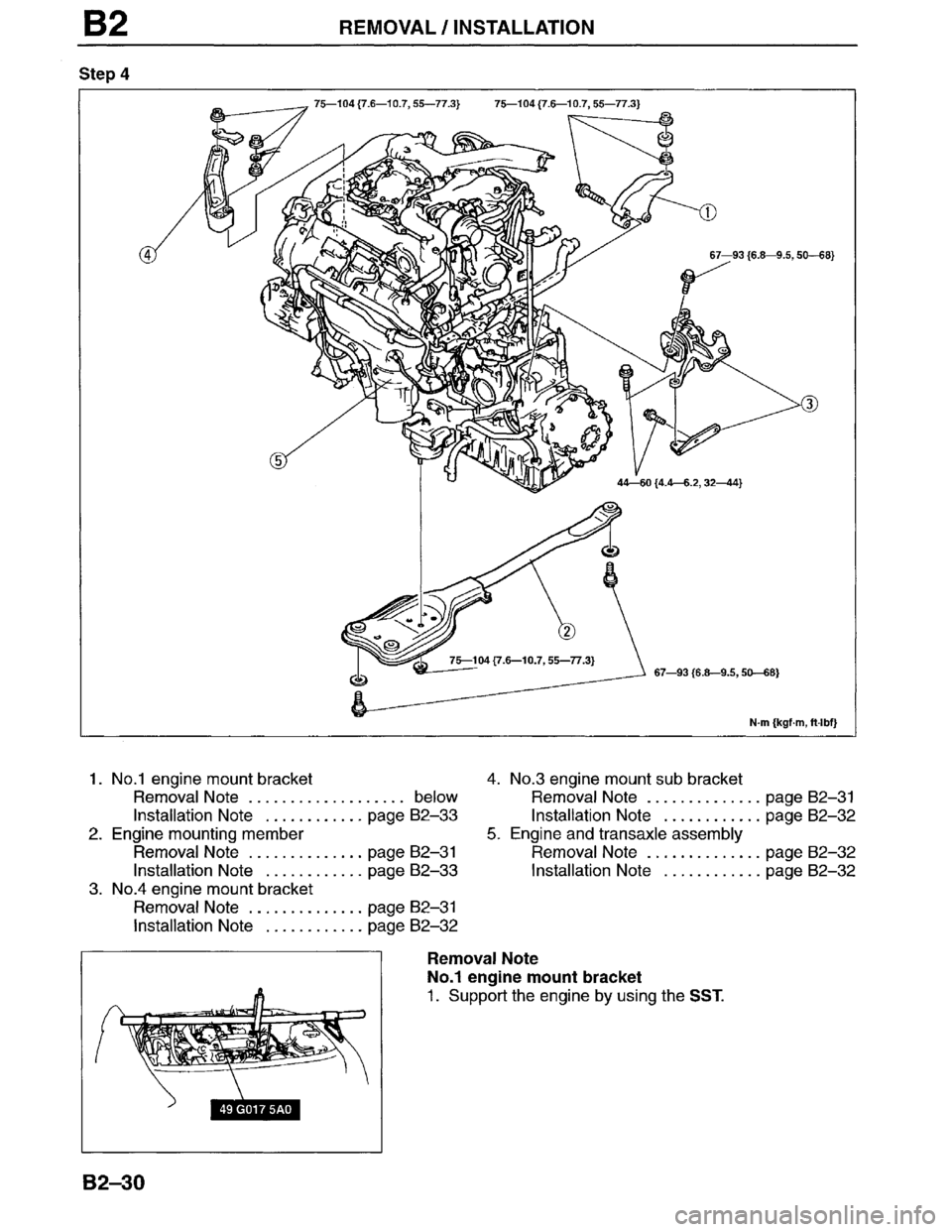 MAZDA MILLENIA 1996 Owners Manual 
