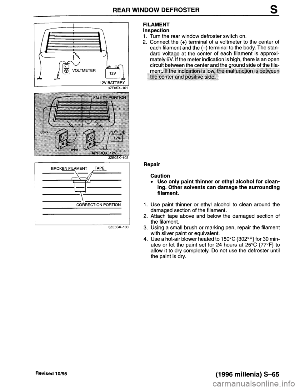 MAZDA MILLENIA 1996 Workshop Manual MAZDA MILLENIA 1996 Workshop Manual