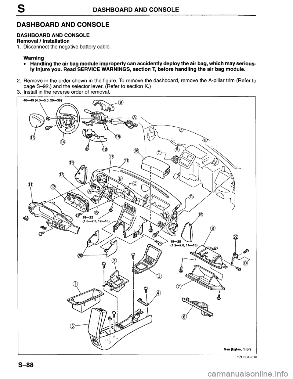 MAZDA MILLENIA 1996 Workshop Manual MAZDA MILLENIA 1996 Workshop Manual