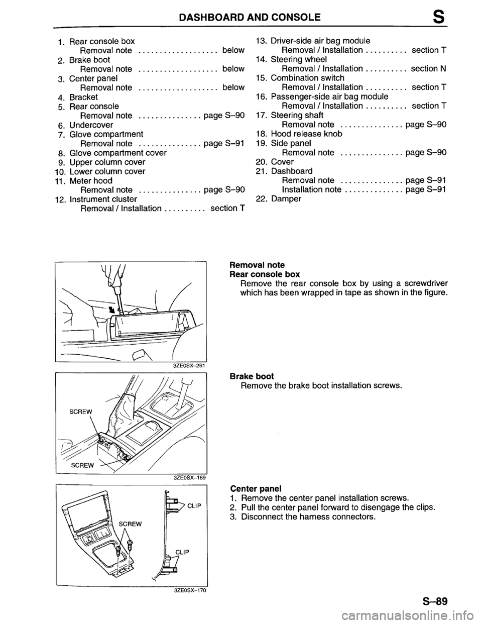 MAZDA MILLENIA 1996 Workshop Manual MAZDA MILLENIA 1996 Workshop Manual