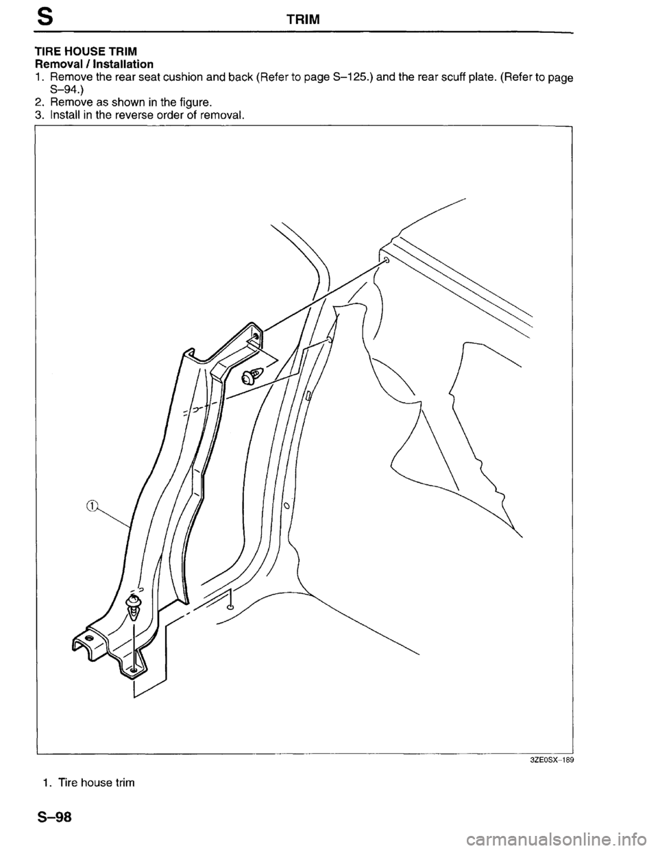 MAZDA MILLENIA 1996 Workshop Manual MAZDA MILLENIA 1996 Workshop Manual