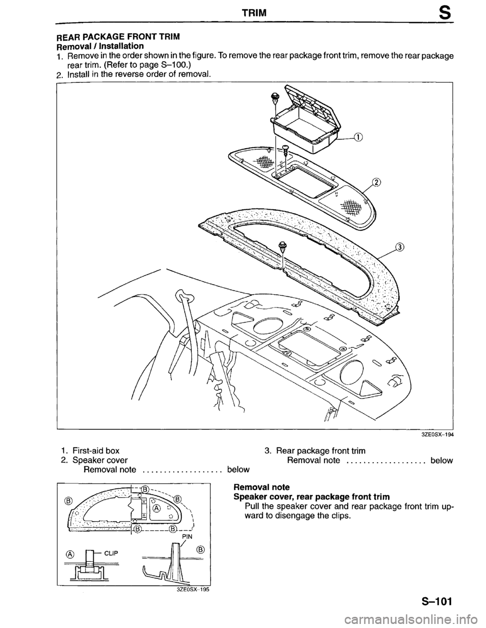 MAZDA MILLENIA 1996 Workshop Manual MAZDA MILLENIA 1996 Workshop Manual