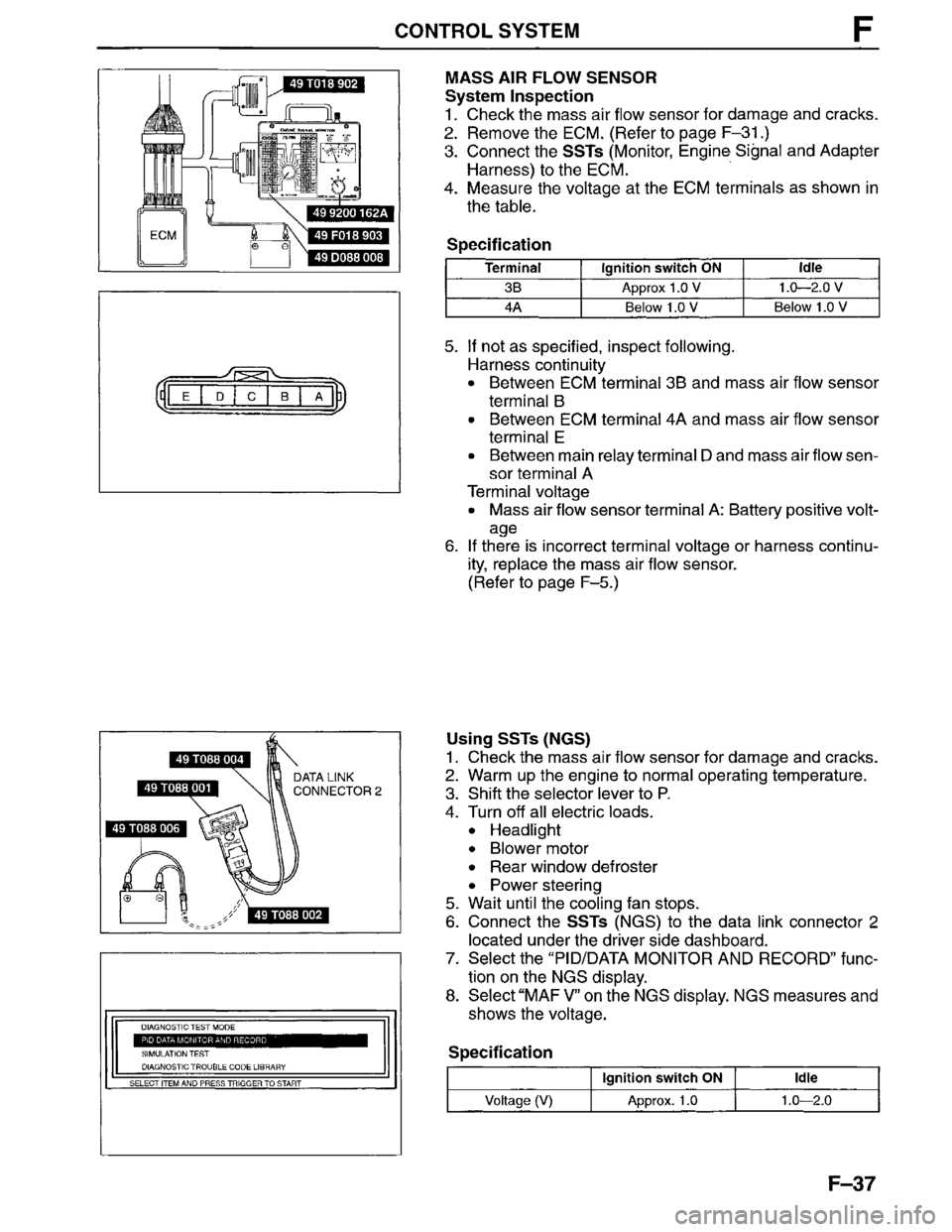 MAZDA MPV 1996 Workshop Manual MAZDA MPV 1996 Workshop Manual