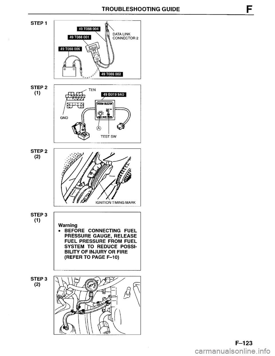 MAZDA MPV 1996  Workshop Manual 
