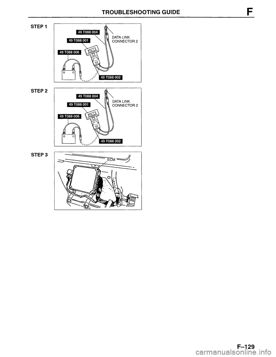 MAZDA MPV 1996  Workshop Manual 