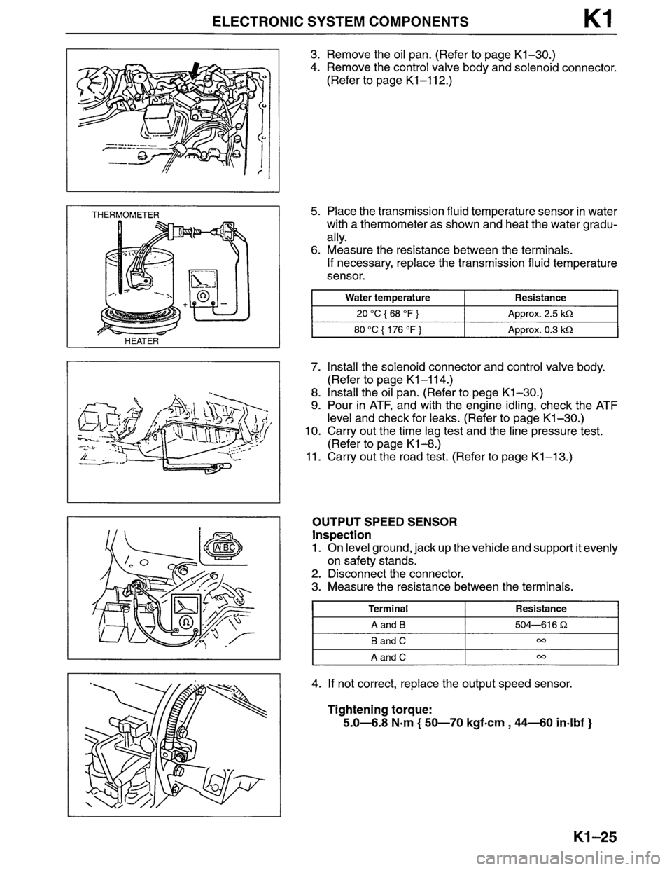 MAZDA MPV 1996  Workshop Manual 