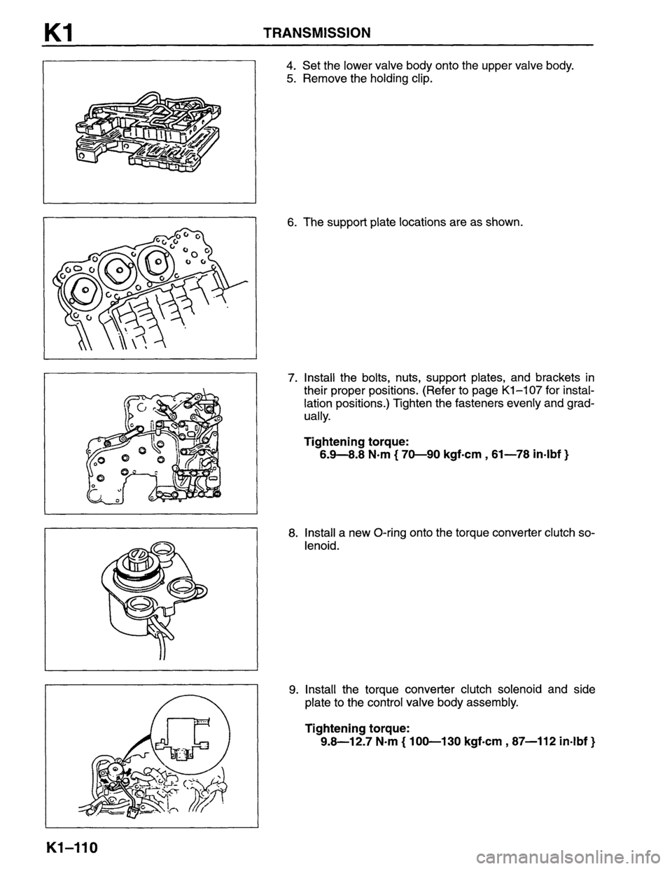 MAZDA MPV 1996  Workshop Manual 
