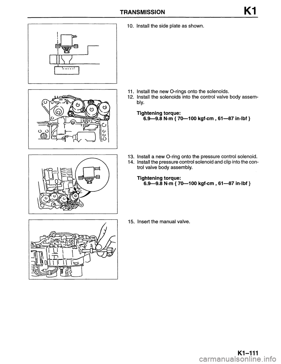 MAZDA MPV 1996  Workshop Manual 