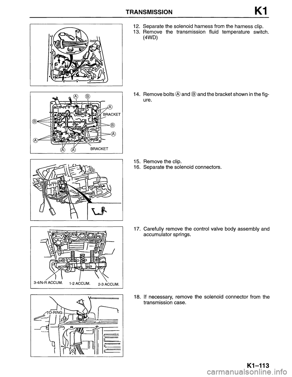 MAZDA MPV 1996  Workshop Manual 