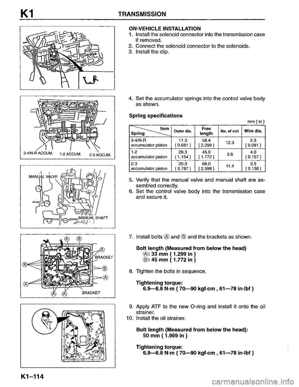 MAZDA MPV 1996  Workshop Manual 
