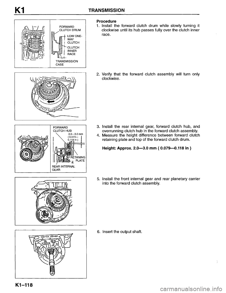 MAZDA MPV 1996  Workshop Manual 