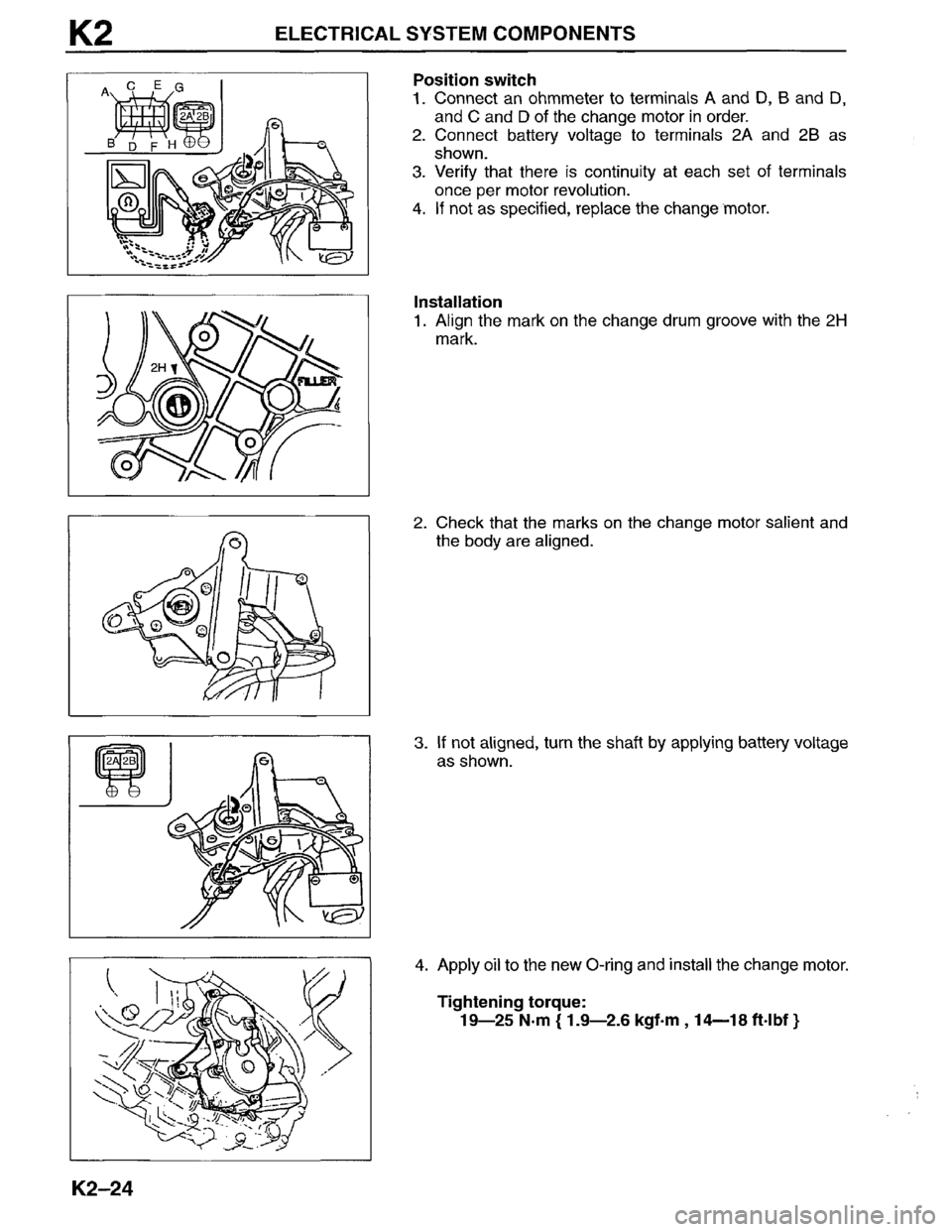 MAZDA MPV 1996  Workshop Manual 