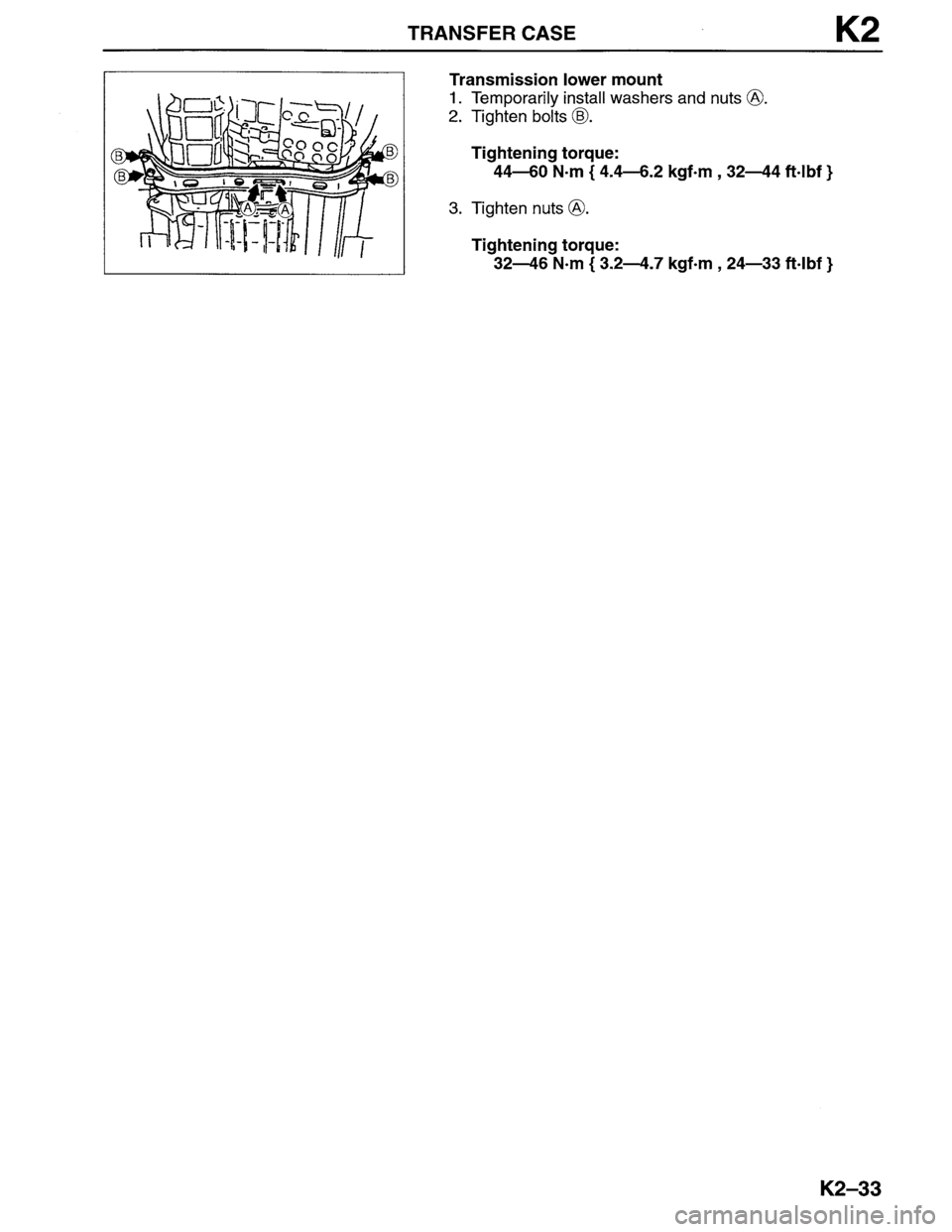 MAZDA MPV 1996  Workshop Manual 