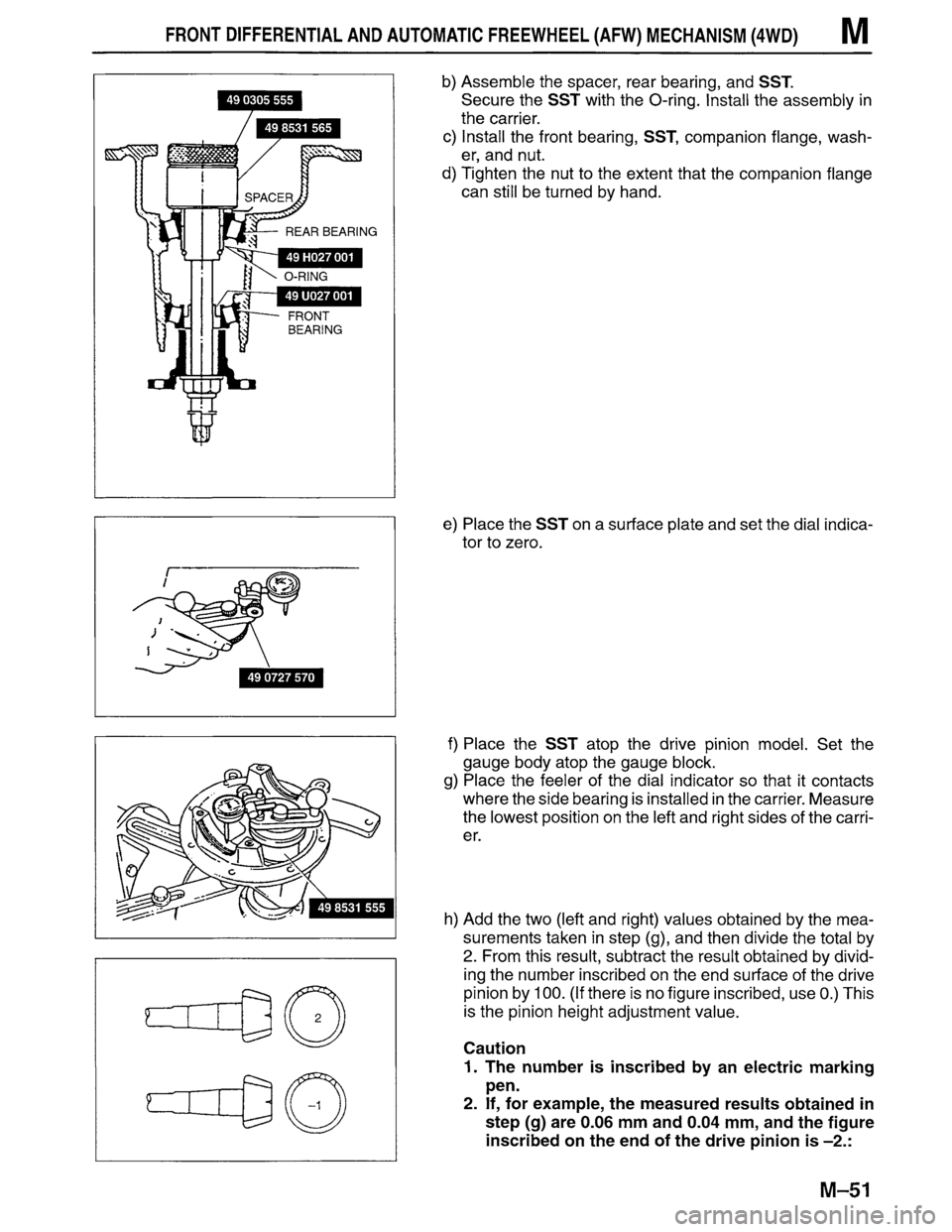 MAZDA MPV 1996  Workshop Manual 