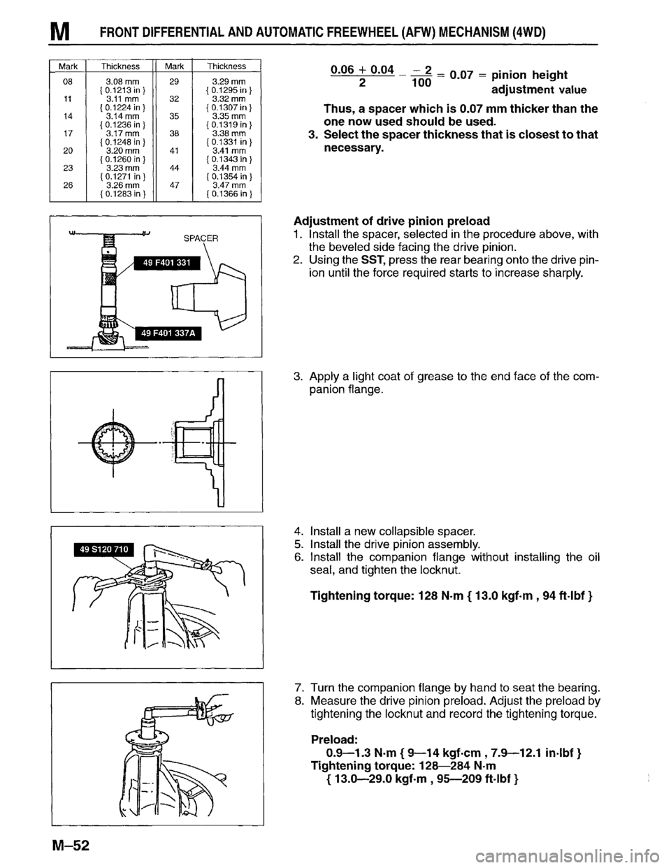 MAZDA MPV 1996  Workshop Manual 