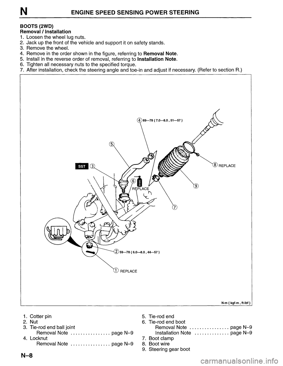 MAZDA MPV 1996  Workshop Manual 