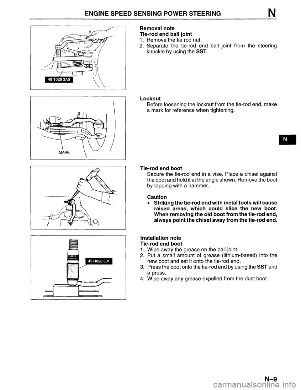 MAZDA MPV 1996  Workshop Manual 
