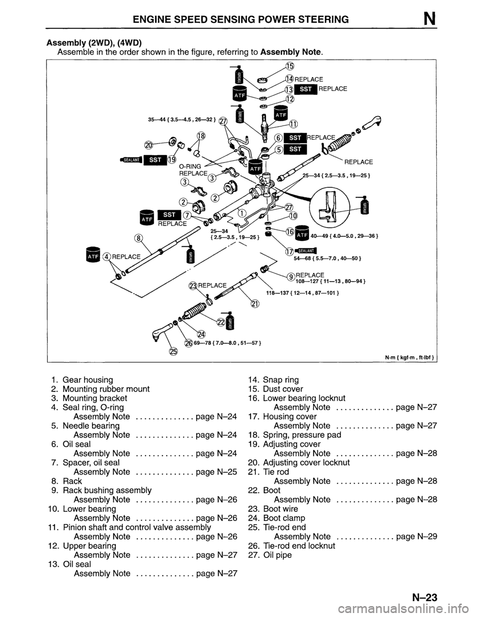 MAZDA MPV 1996  Workshop Manual 