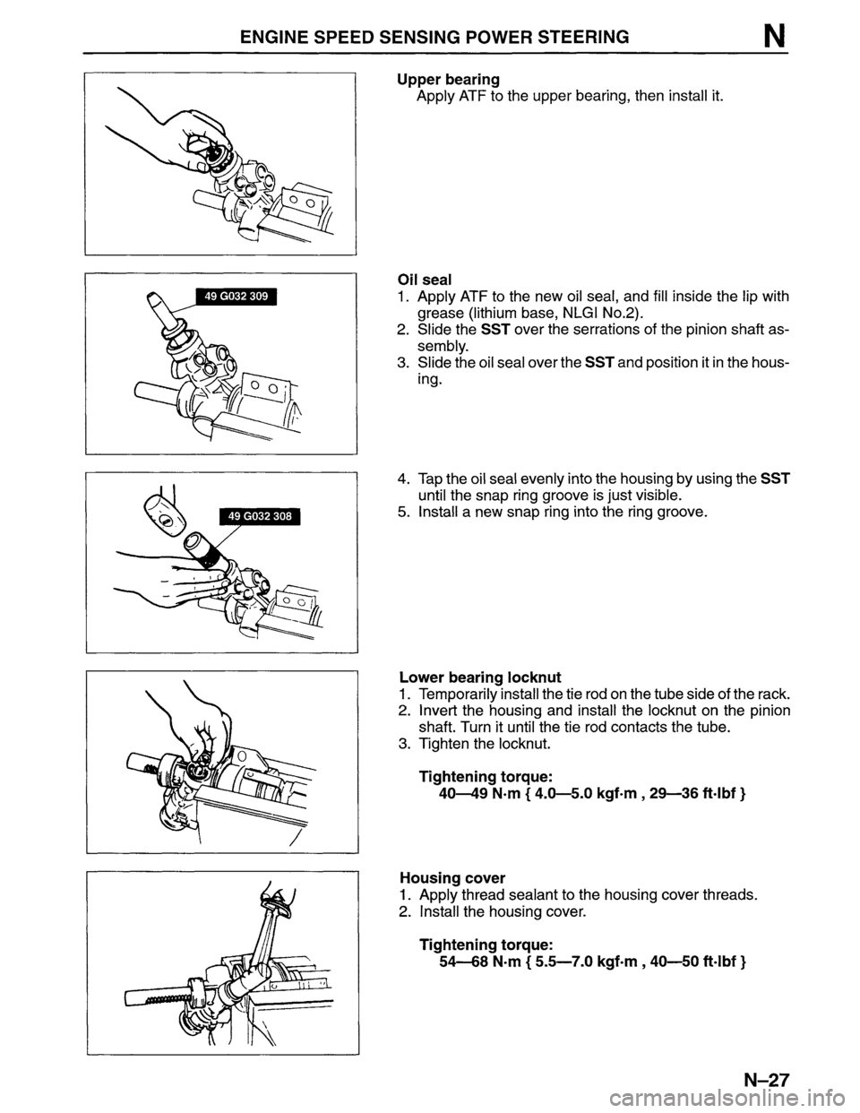 MAZDA MPV 1996  Workshop Manual 