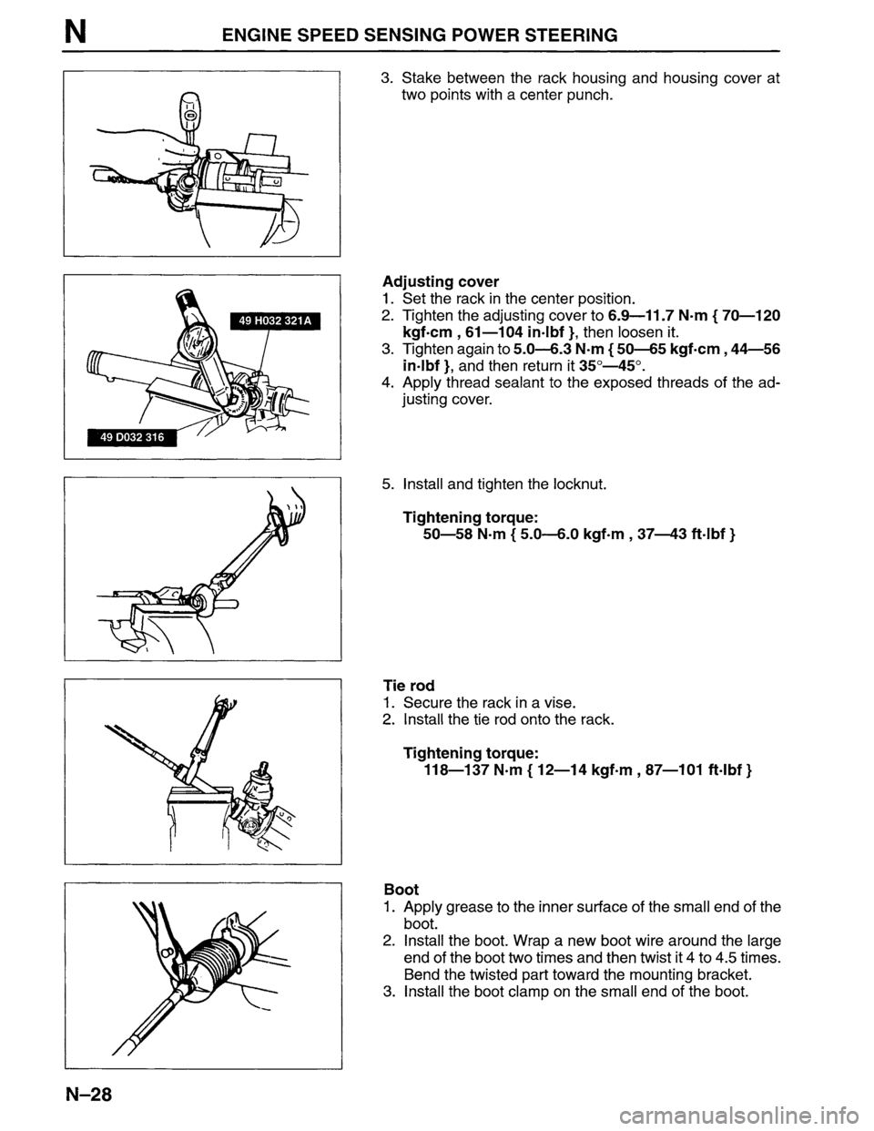 MAZDA MPV 1996  Workshop Manual 